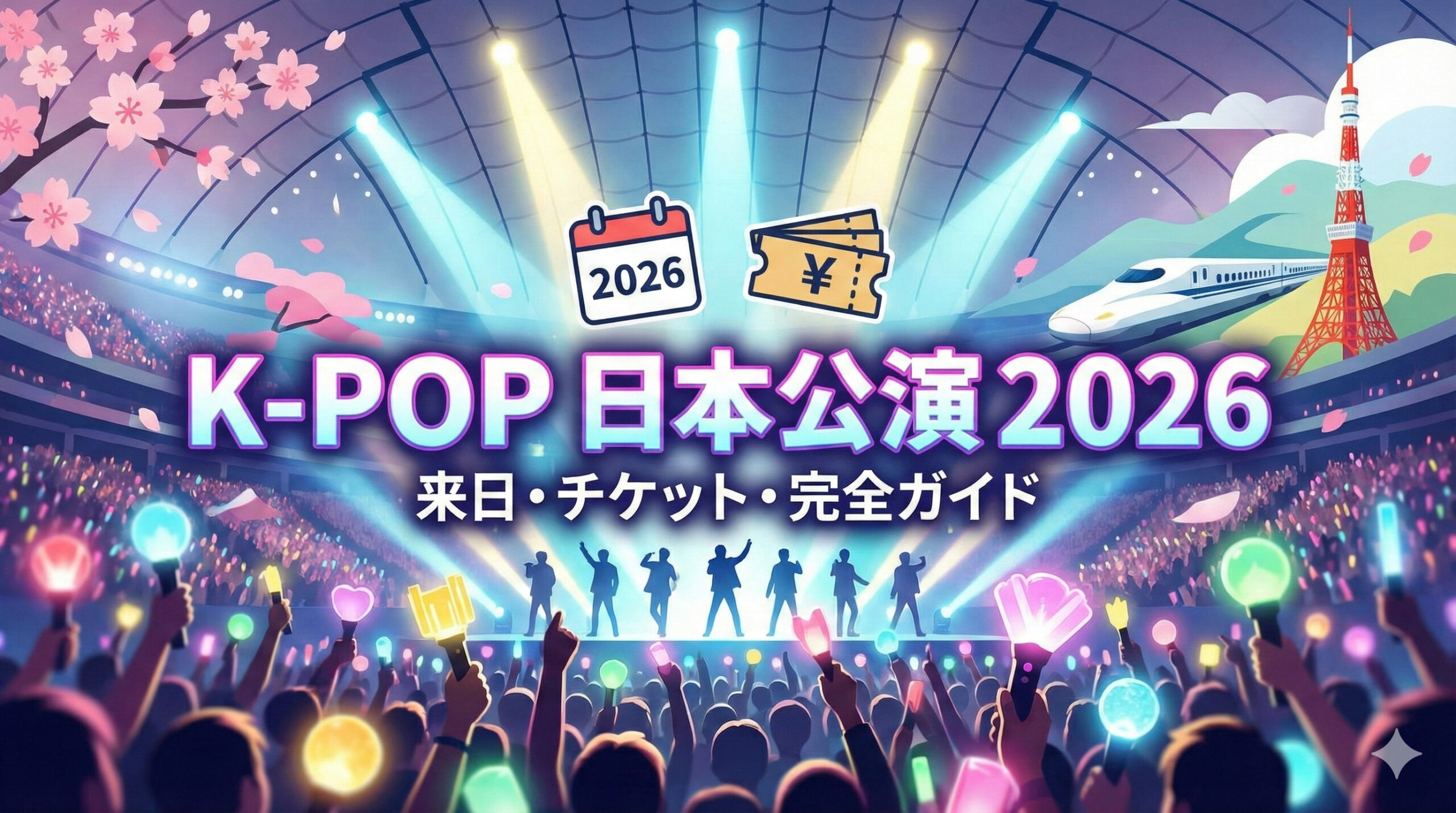 【2026年決定版】K-POP来日コンサート・日本ツアー日程完全まとめ：チケット必勝法と会場予測、推し活最新トレンド