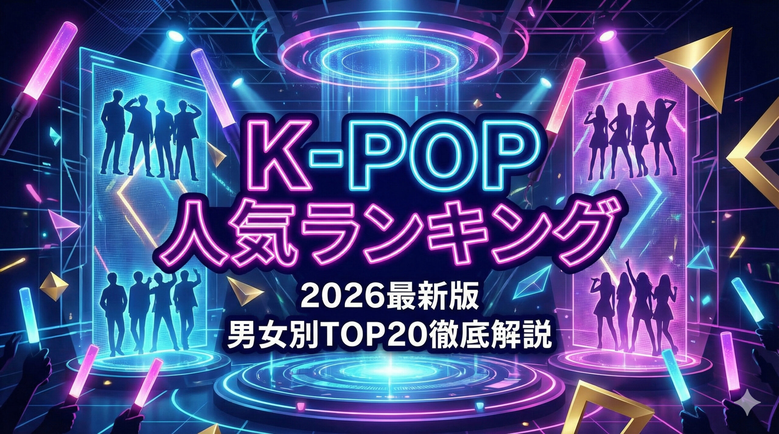 【2026年最新】K-POPグループ人気ランキング！男女別TOP20を徹底解説