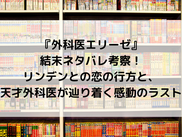 『外科医エリーゼ』結末ネタバレ考察！リンデンとの恋の行方と、天才外科医が辿り着く感動のラスト