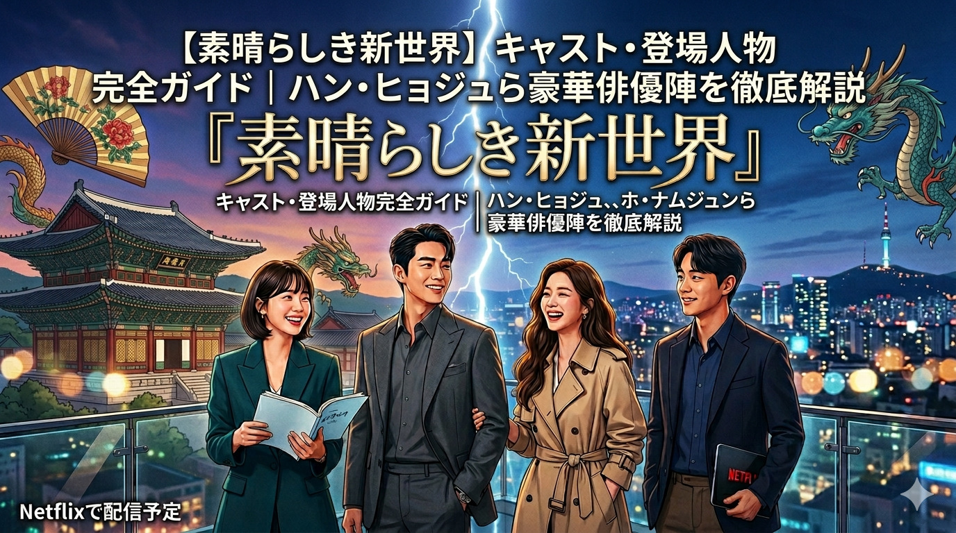 【素晴らしき新世界】キャスト・登場人物完全ガイド｜ハン・ヒョジュら豪華俳優陣を徹底解説