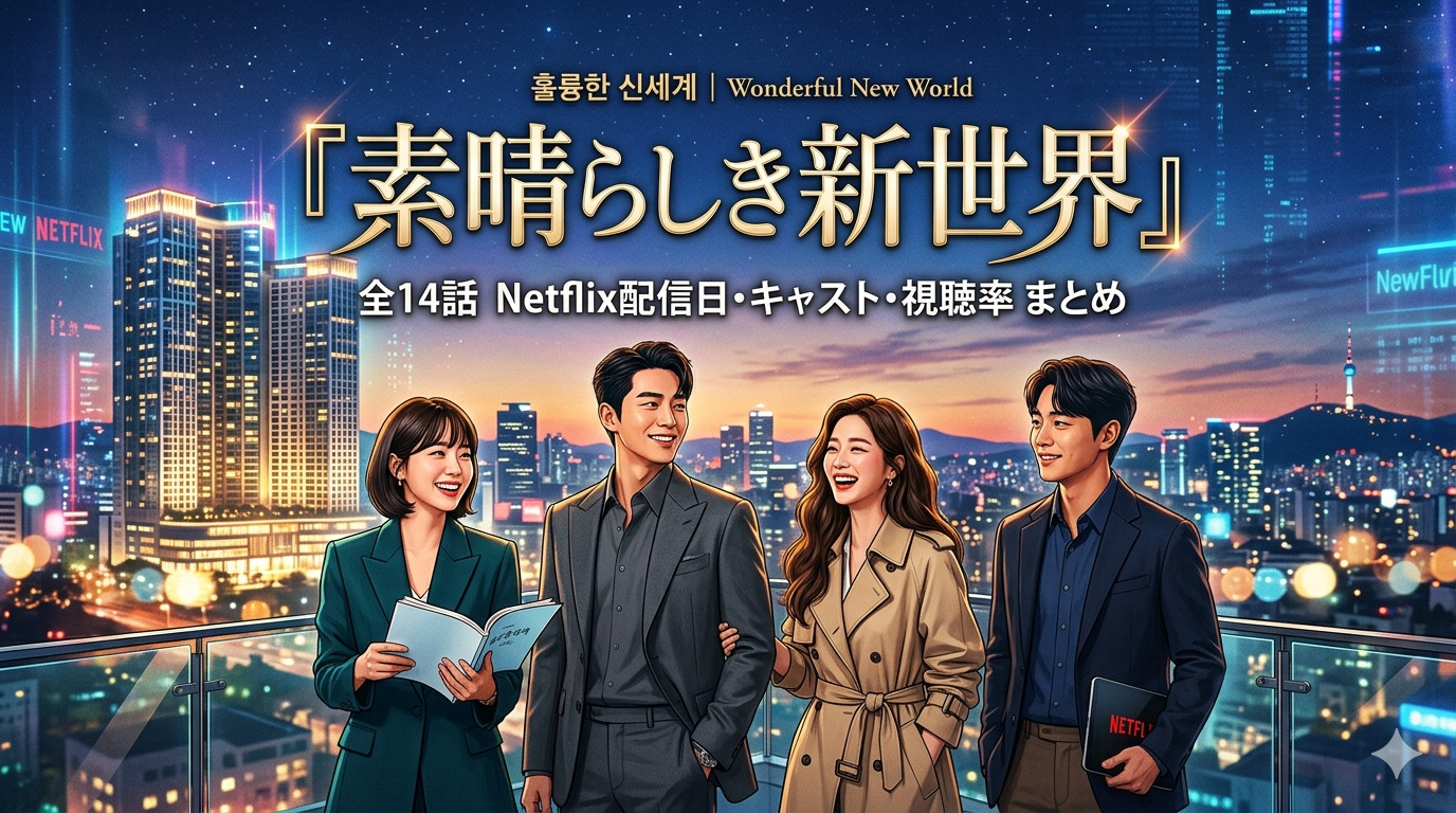 【全14話】韓国ドラマ『素晴らしき新世界』配信日はいつ？Netflix更新時間・キャスト・視聴率まとめ